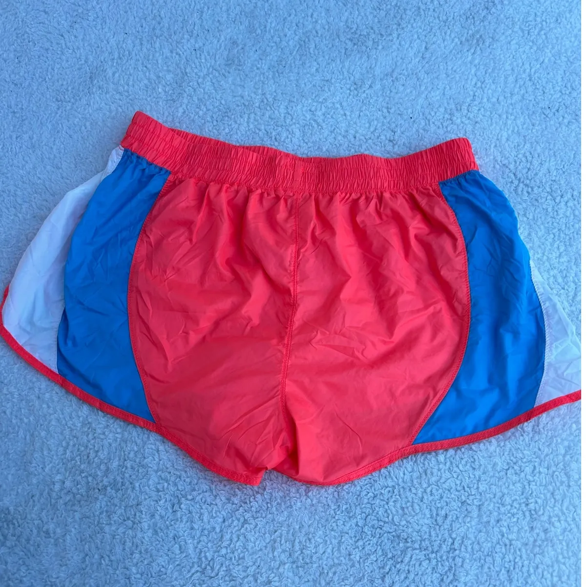 $168 Aviator Nation WOMEN'S ULTRA LIGHT JOGGER SHORTS - NEON RED Size Medium - Image 4