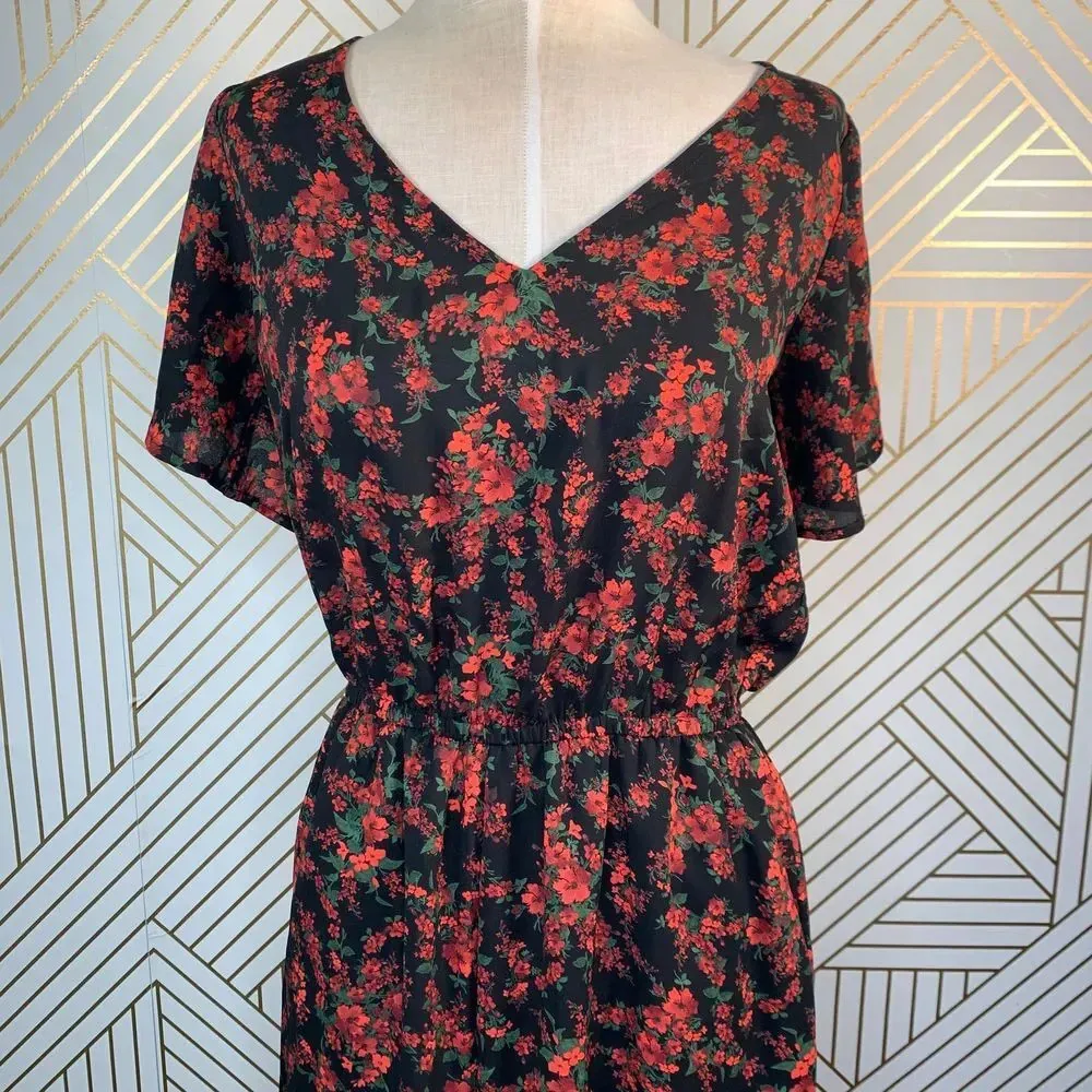 BB Dakota Gigli Floral‎ Print Jumpsuit in Black - Image 4