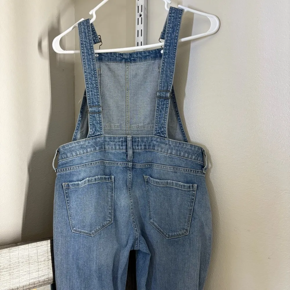 Arizona Jean Company Blue Distressed Denim Overalls - Image 10