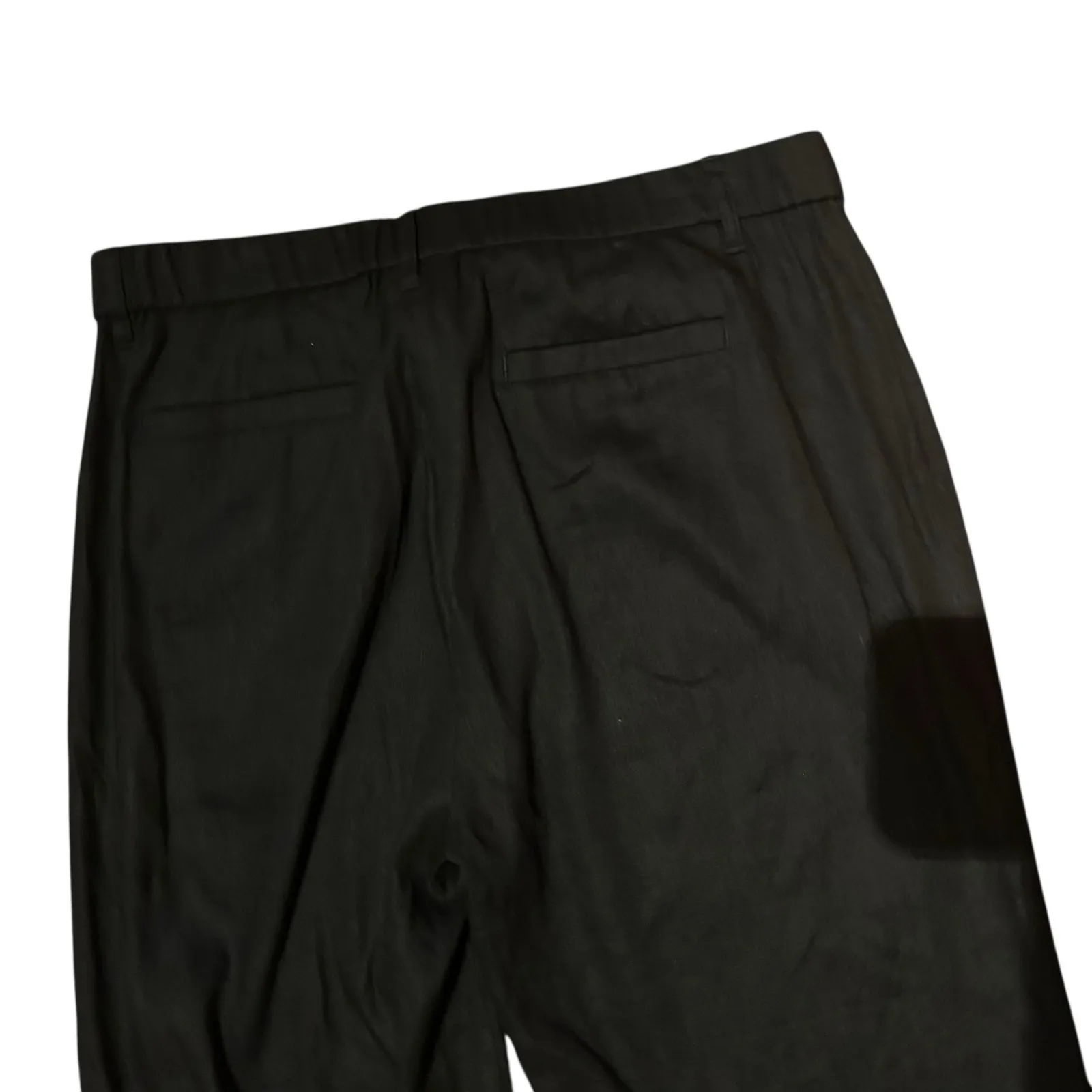 J. Jill Linen Stretch Crop Pants Capri SZ LG Petite Black Linen Blend Casual - Image 5