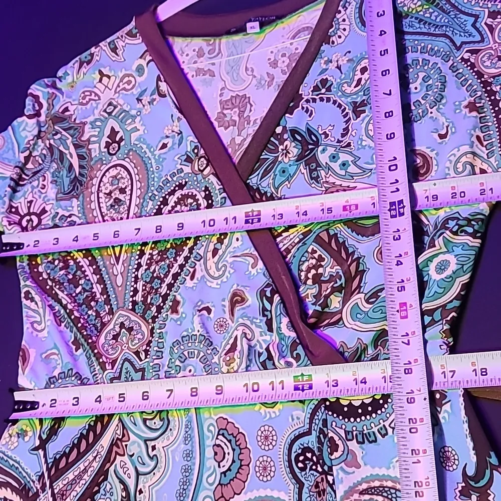 Scott Taylor Women Blue Polyester V - Image 12