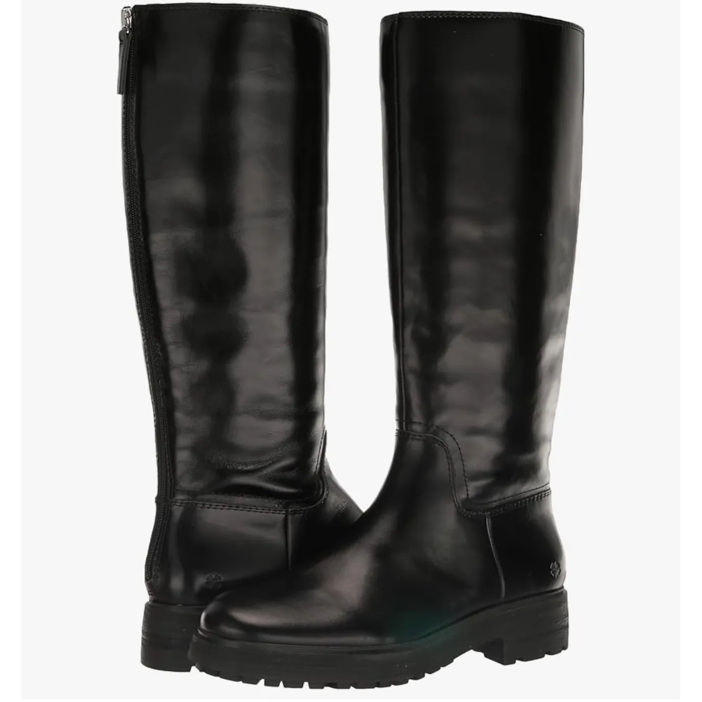 NWT Lucky Brand Women's Cirila Black Knee High Leather Boots 5 - Image 6