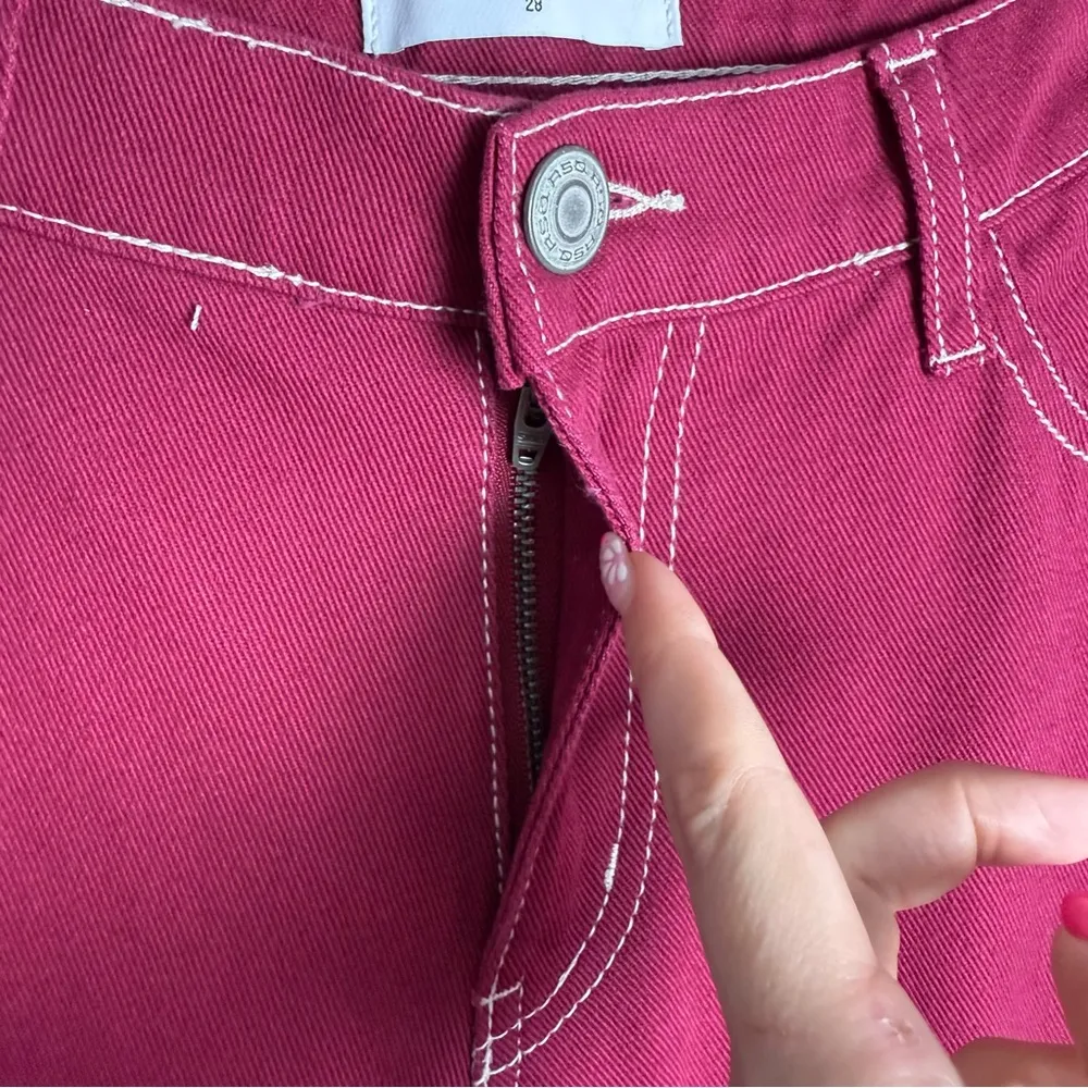 RSQ Women’s Y2K Grunge Baggy Loose Cargo Jeans Retro High Waist 28 - Image 6