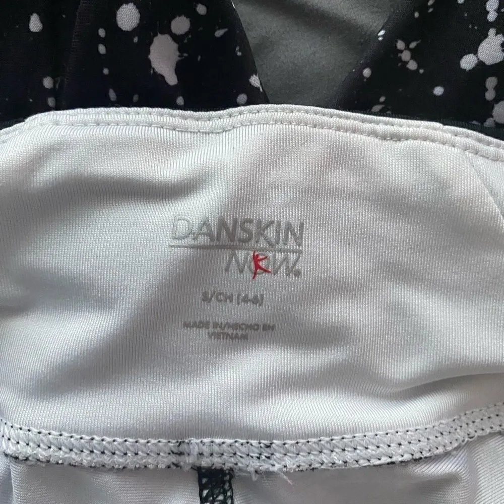 Danskin Now SZ S Speckled Black & White Yoga Capris Black - Image 3