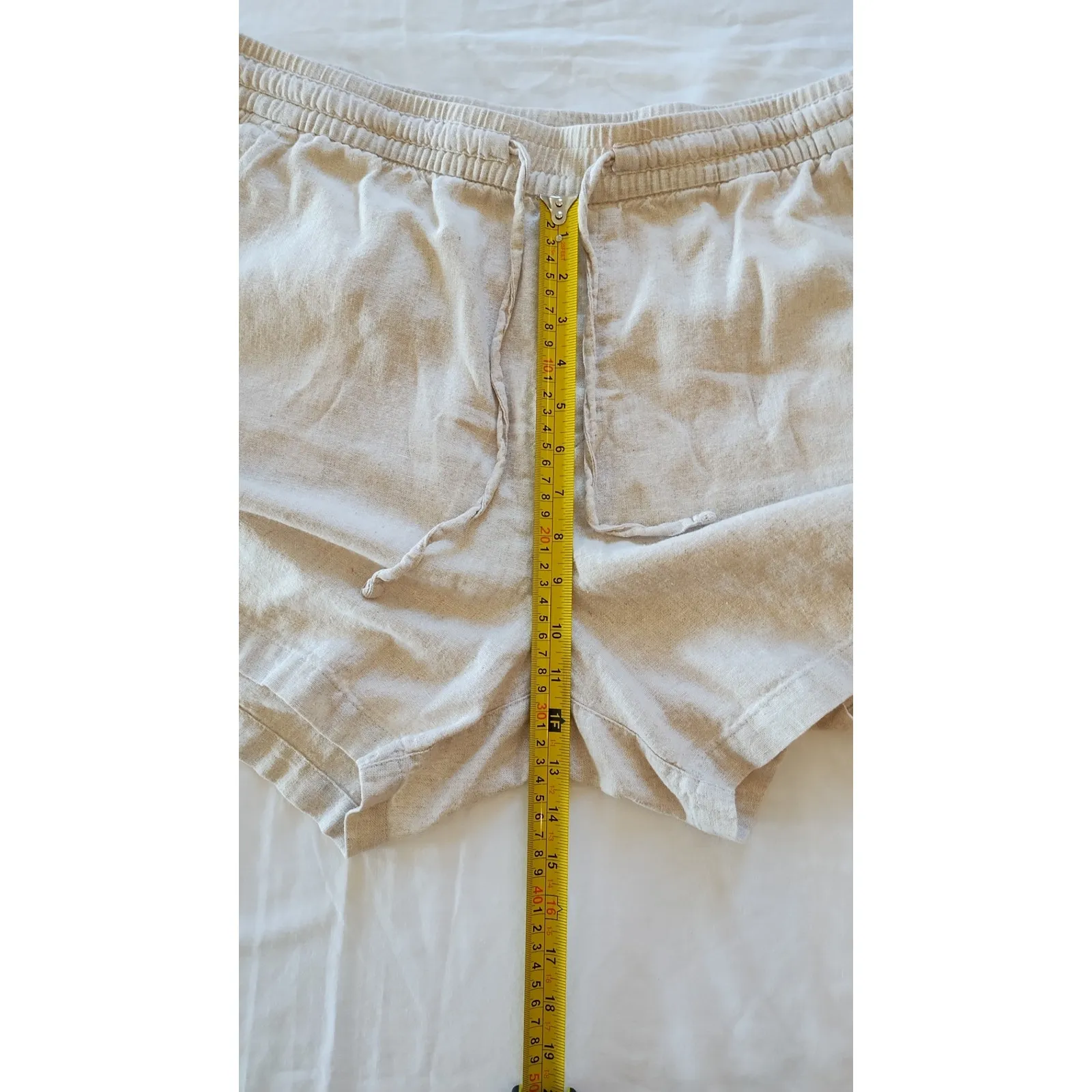 Old Navy Shorts Womens Linen Blend Drawstring Casual Size XL/TG - Image 12