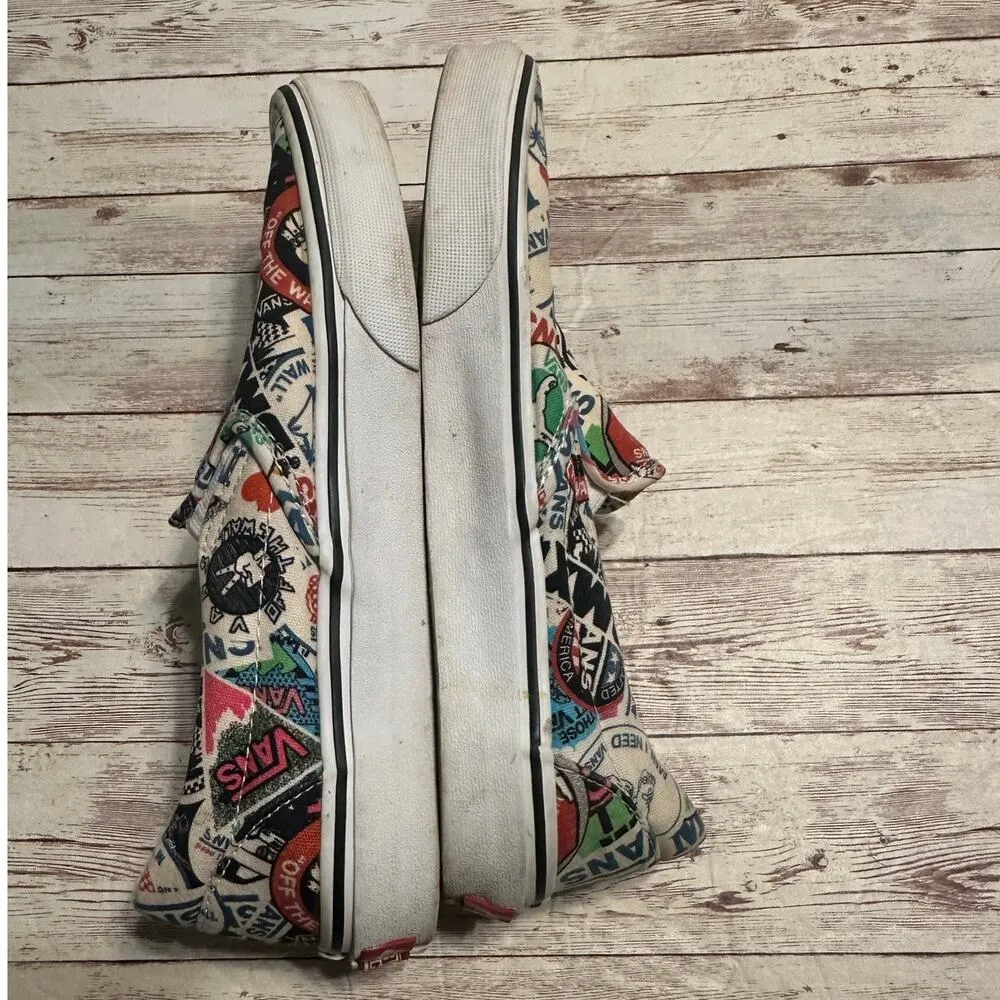 Vans Sticker Mash Up Classic Slip On Sneaker Women's Size US 8 Men's 6.5 Skate - Image 8