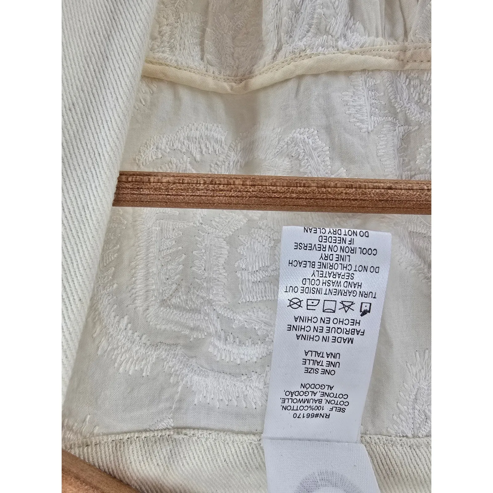 Akemi‎ + Kin Cream Floral Embroidered Lace Kimono Cardigan One Size - Image 4