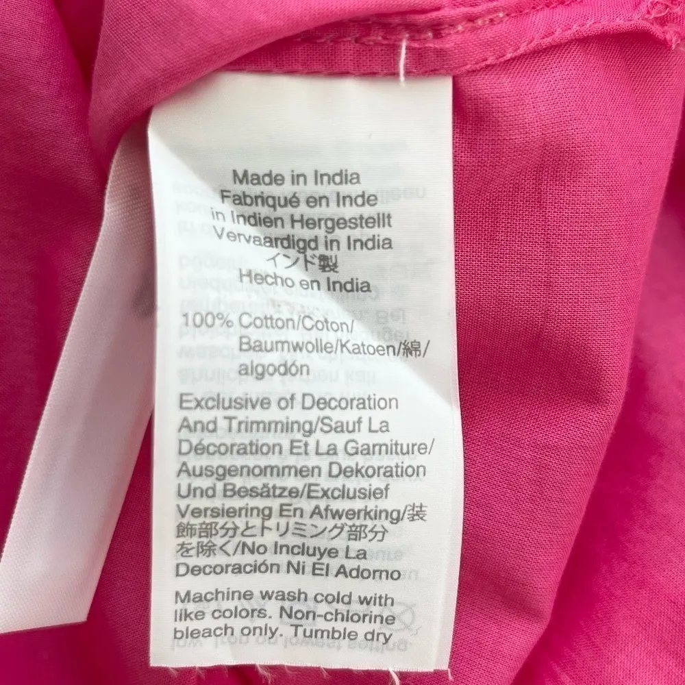 J.Crew Corded Trim Short Tunic Beach Coverup in Neon‎ Flamingo Pink, XS Pink - Image 10