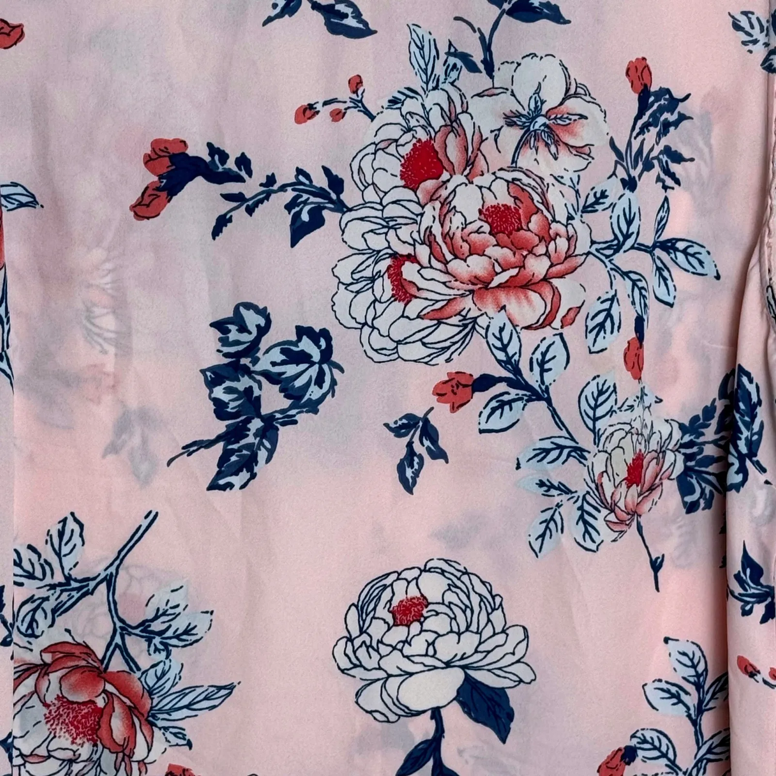 Pale Sky Womens PXL Floral Print Sleeveless Top Pink Blue White Fairy Size undefined - Image 2