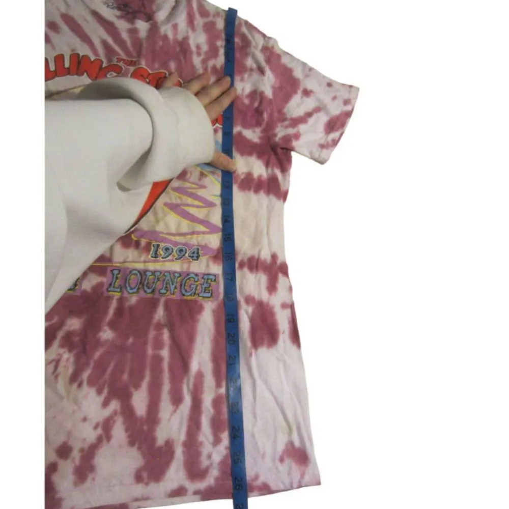 The Rolling Stones Voodoo Lounge Tour Tie Dye T Shirt Women Tops Size M - Image 8