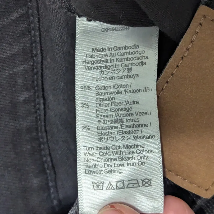 Madewell Cali Demi Boot Jeans Bayland Wash Raw Hem Charcoal Gray Womens 25 Denim - Image 5