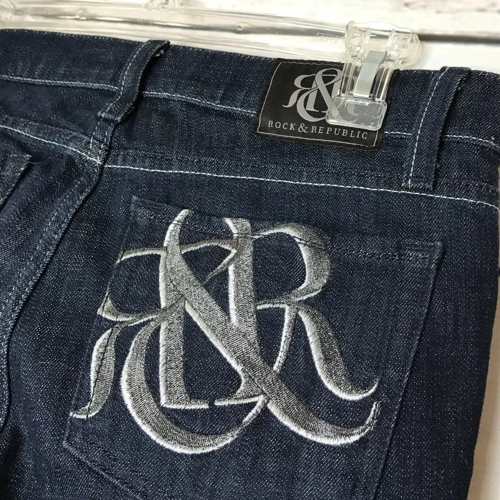 Rock & Republic Kasandra Boocut Dark Jeans Sz 27 - Image 6