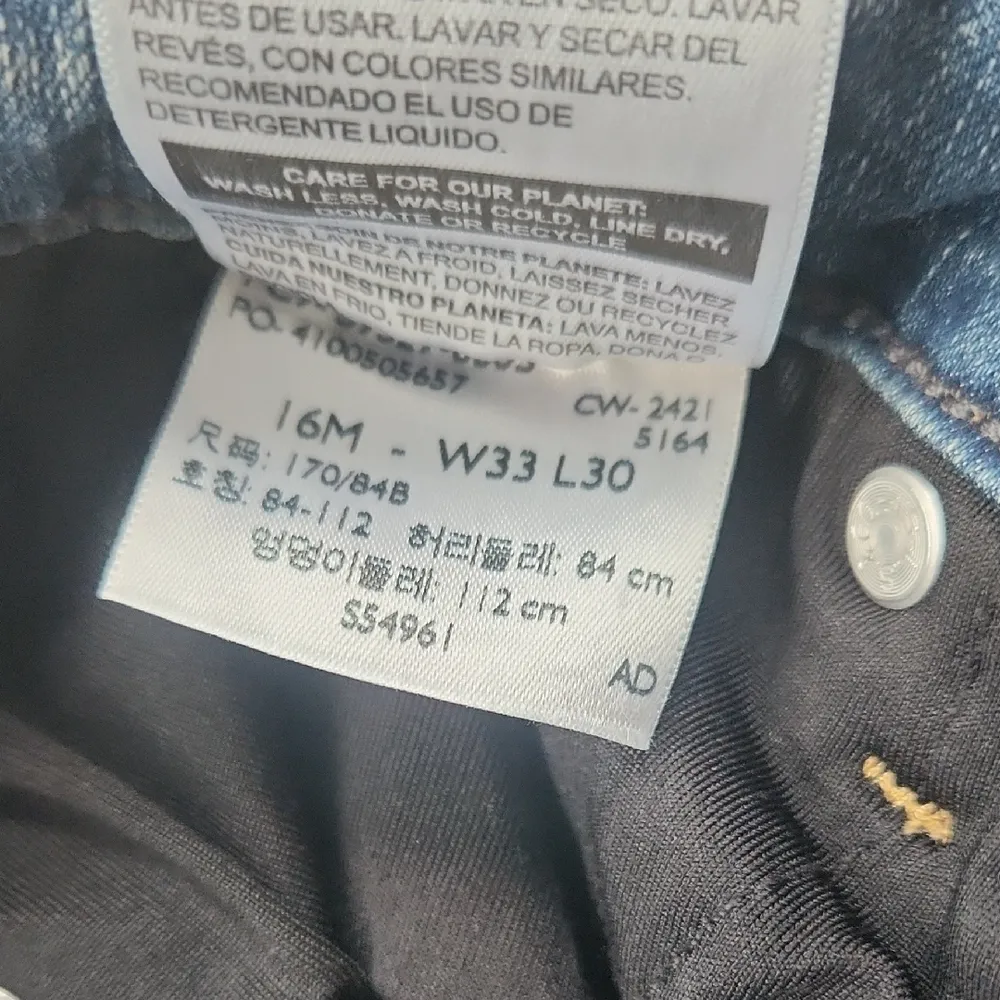 Levi Strauss Signature Totally Shaping High Rise Distressed Skinny Jeans Blue 16 - Image 4