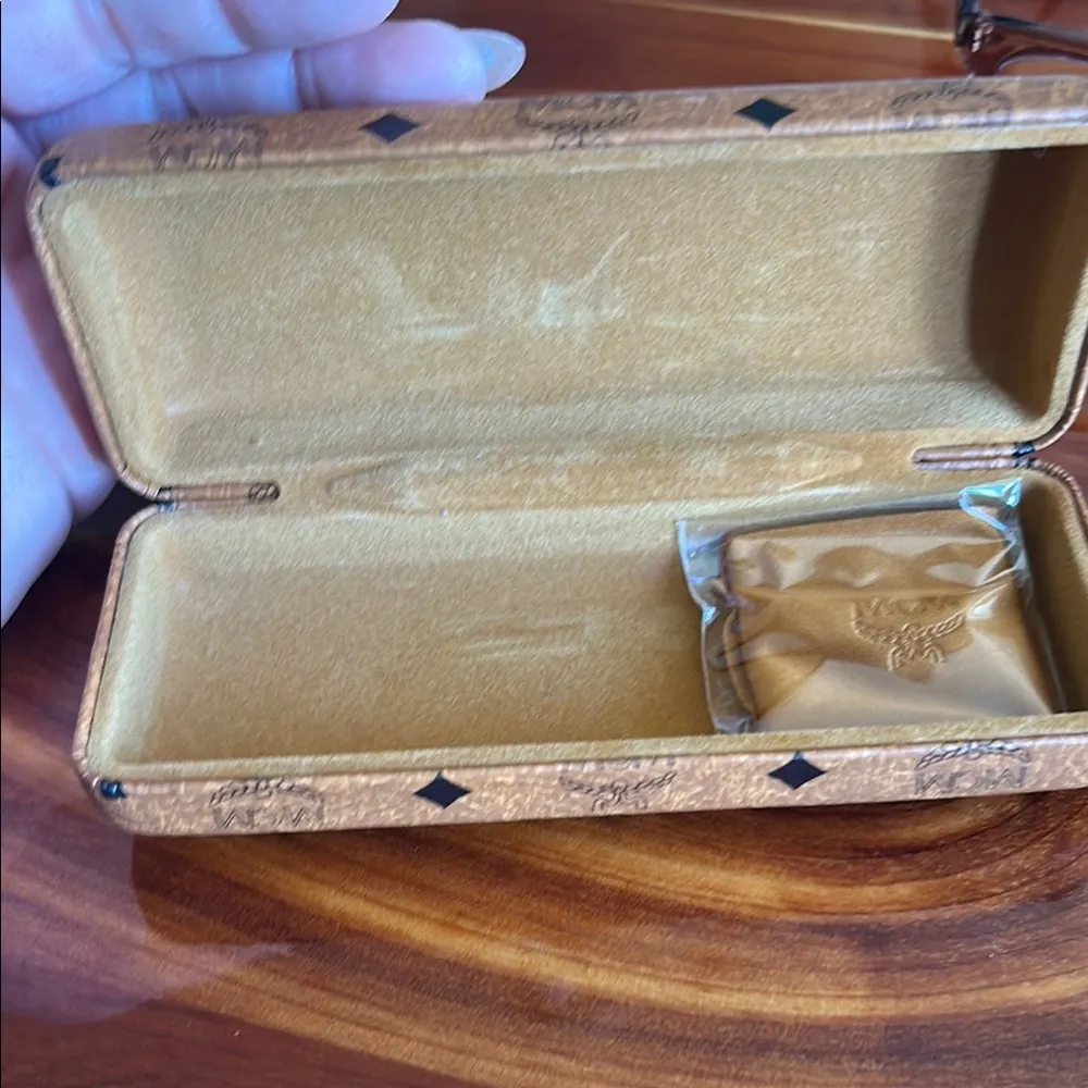 MCM Square Glasses with Brown Frame - Image 7