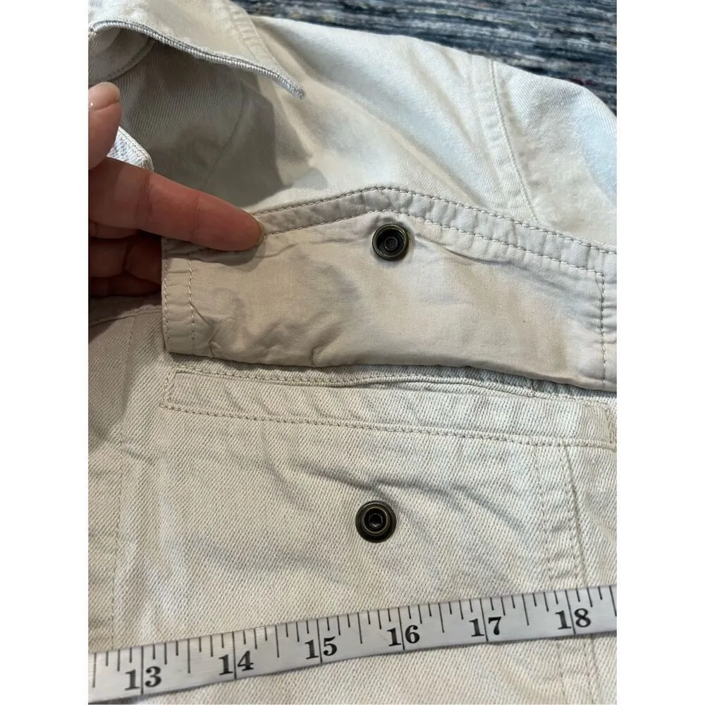 Vince Denim Utility Jacket belted size M - Image 12