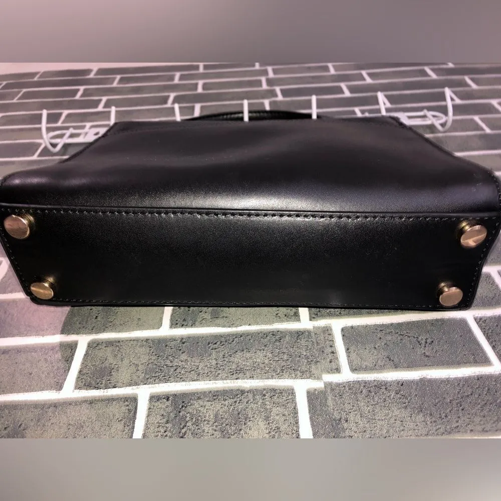 Michael Kors Black and gold python, Sloane crossbody - Image 6