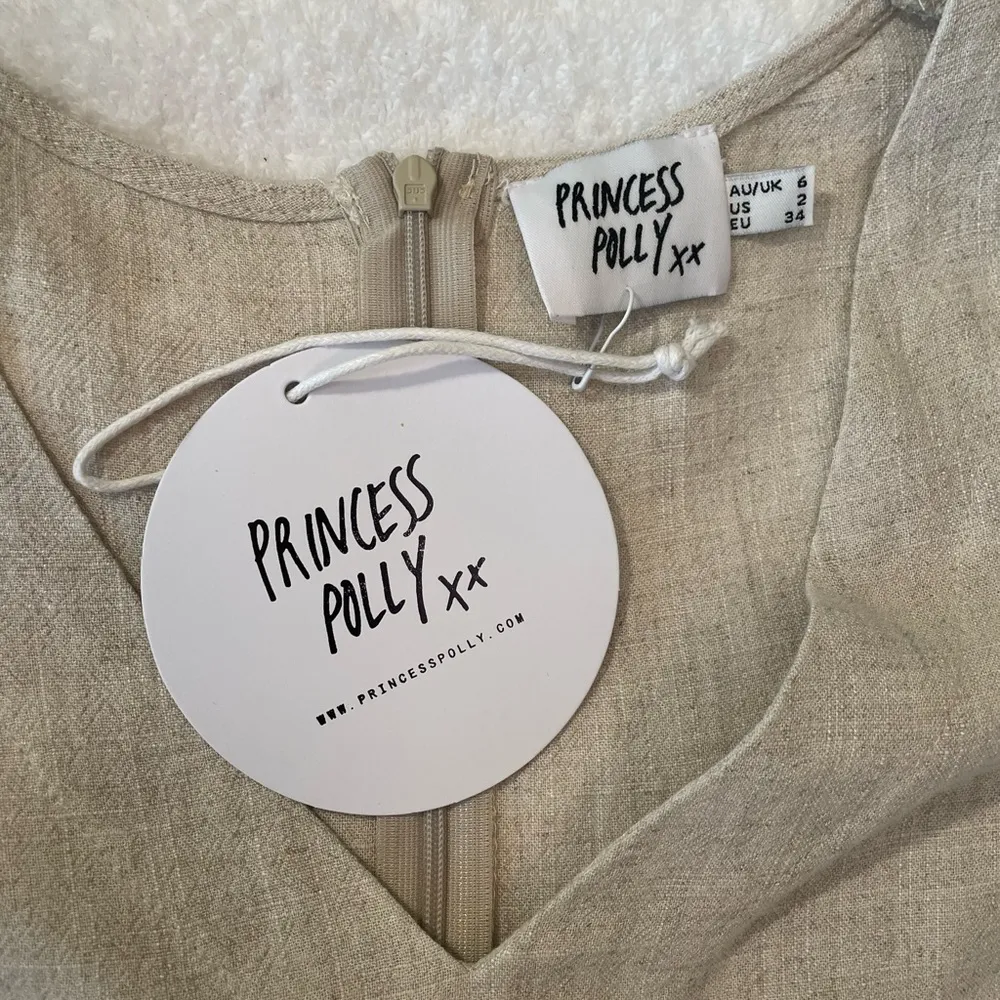 NWT  “Zara” Linen Blend 1pc Romper Sz 2 - Image 7