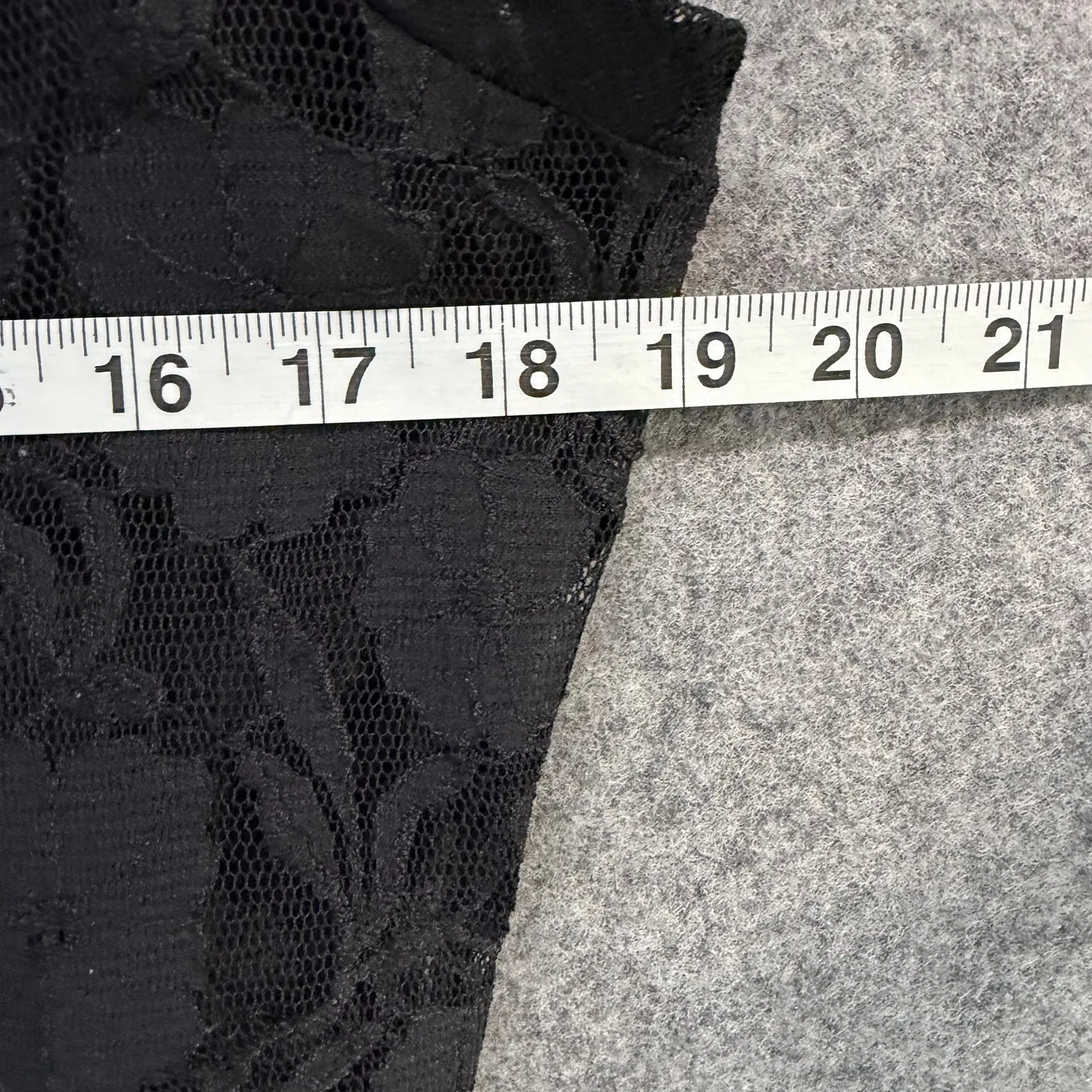 Y2K The Limited Black Floral Lace Mock Neck Top Womens Medium Dark Fairy Grunge - Image 9