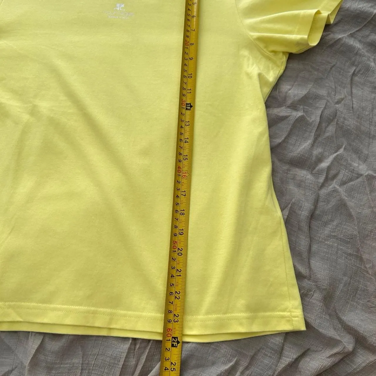 Courrèges Vintage Yellow Sport Futur Tee – Japanese Streetwear (Runs S/M) unisex - Image 7