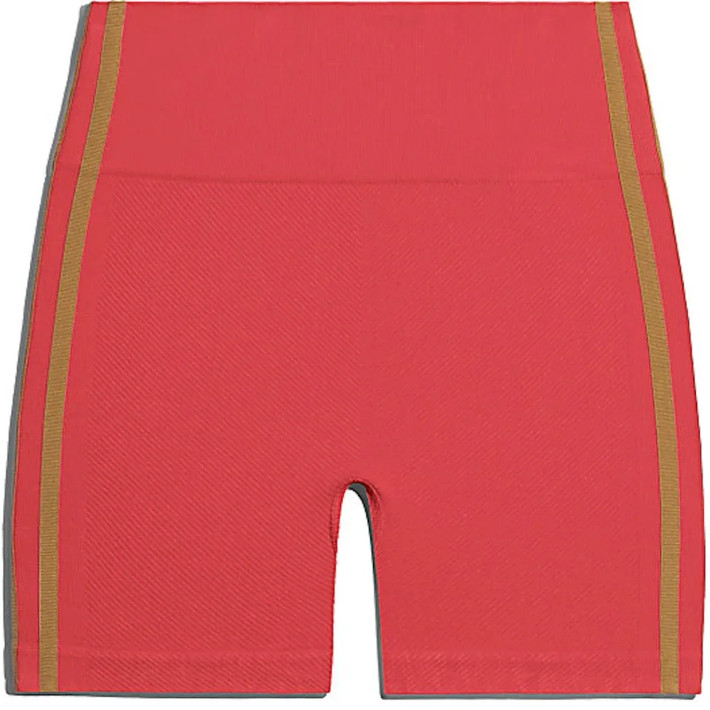 Adidas IVY PARK High Waist Bike Short in Real Coral - Image 2