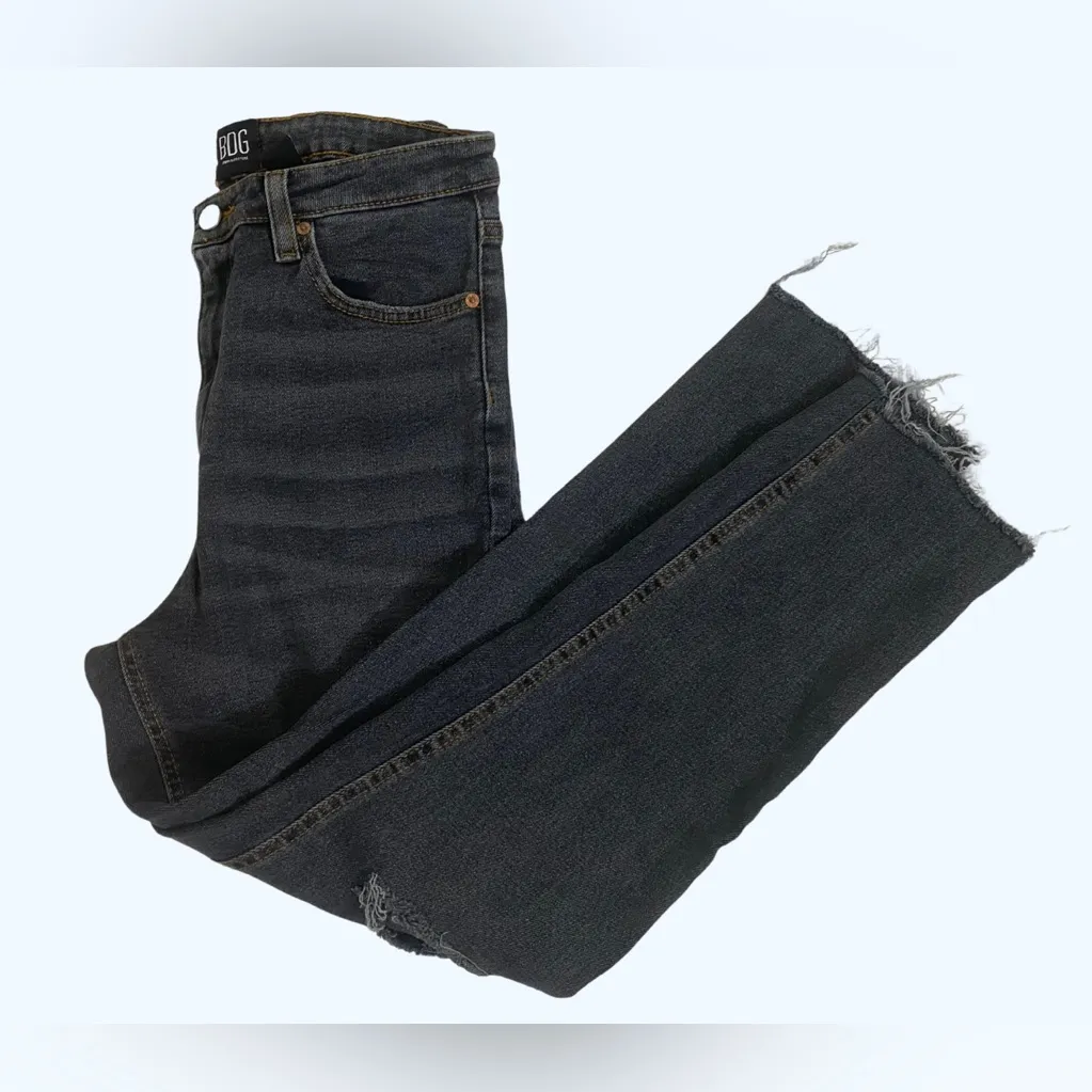 BDG Urban Outfitters Girlfriend High Rise Jeans Women's 29 Black Distressed - Image 5