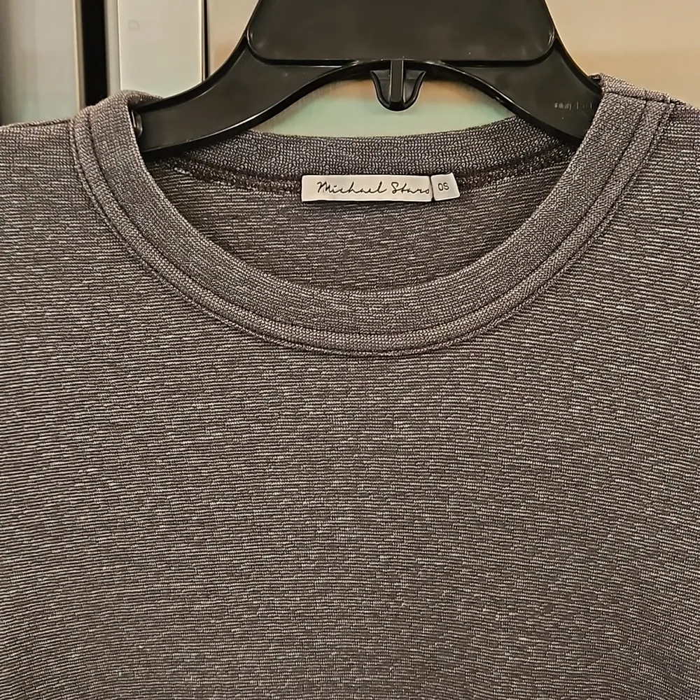 💕MICHAEL STARS💕 Fallon Shine Tee ~ Dark Gray Size NWOT - Image 10