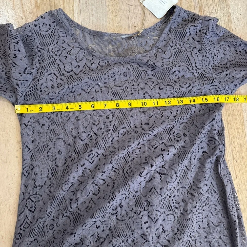 Matta NY gray lace 3/4 sleeves tunic Size XS - Image 8