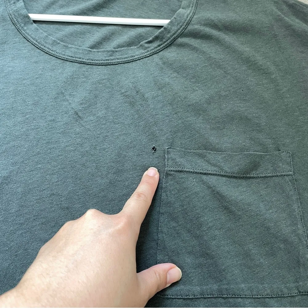 eberjey Bamboo Cropped Short Sleeve Tee Shirt Green (XLarge) casual loungewear - Image 6