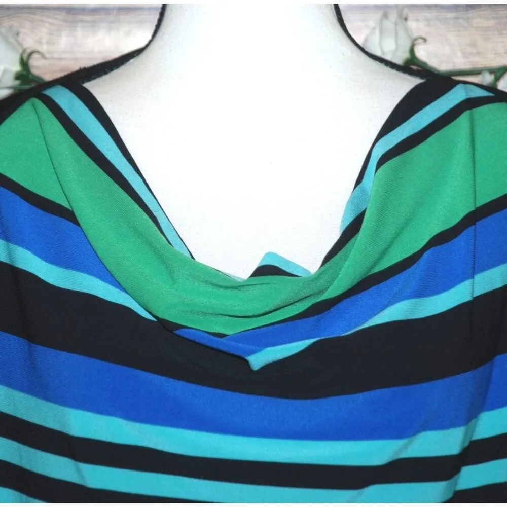 Susan Lawrence Ladies Black Open Front Cardigan With Faux Cami Size L 3/4 Sleeve - Image 7