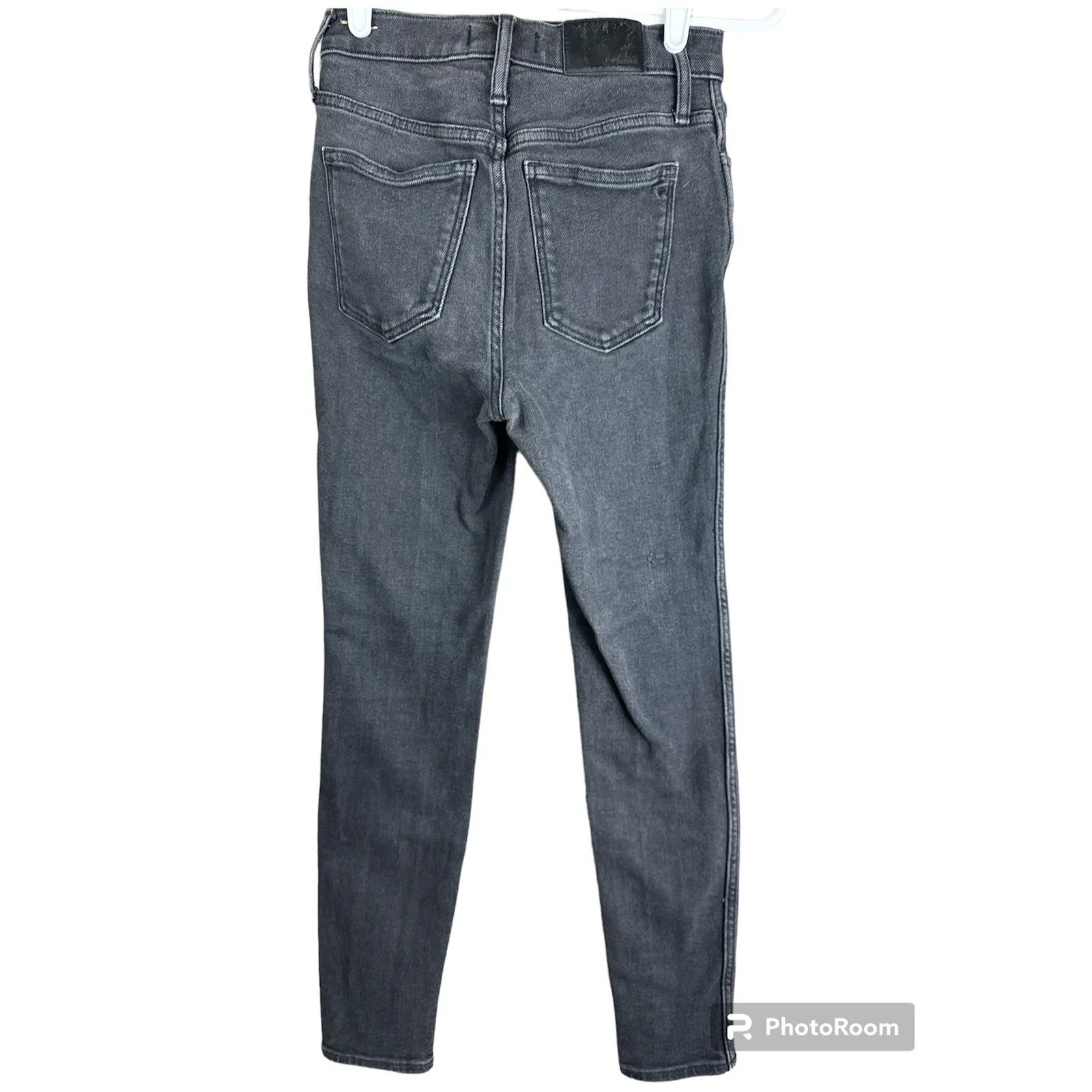 Madewell Black 10” High Rise High Waisted Skinny Jeans in Starkey Wash Size 26 - Image 2