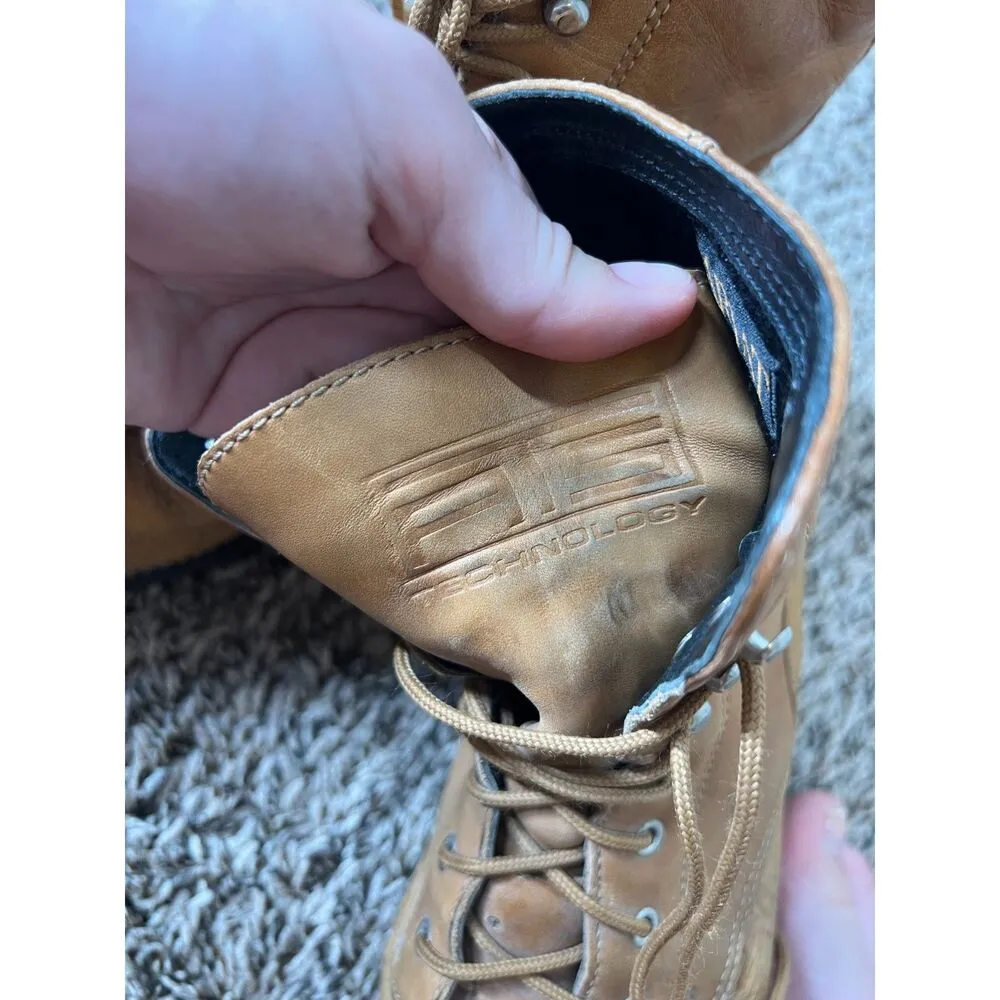 Vintage Ariat Tan Leather Fringe Boots Womens Sz 7B Western Cowgirl Rodeo - Image 11