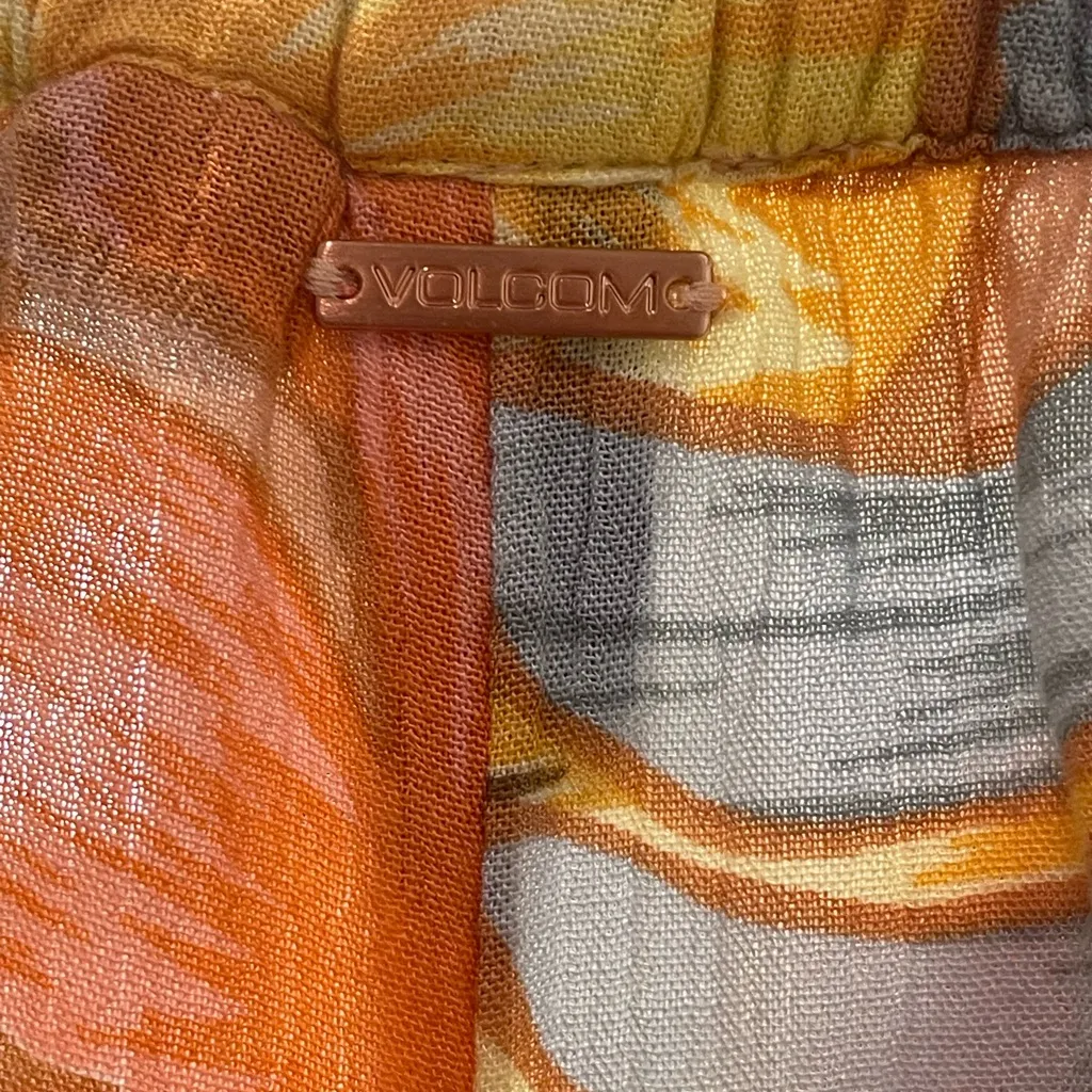 Volcom Let’s Luau Pants size medium Hawaiian Flowy - Image 11