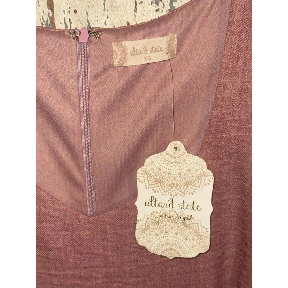 NWT Altar’d State Light Rose fit and flare mini dress  XS - Image 3