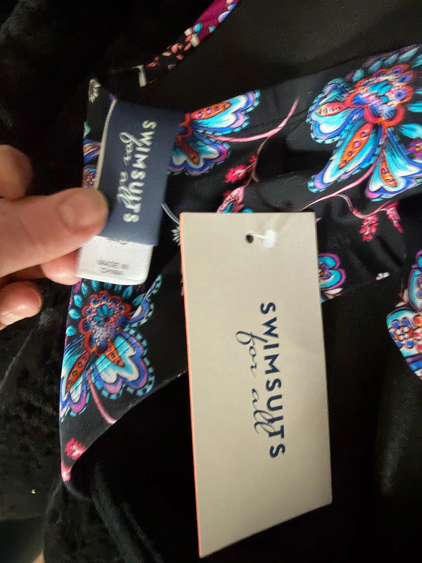 NWT Swimsuits For All Plus Size Floral Bikini Top Size 44G - Image 5