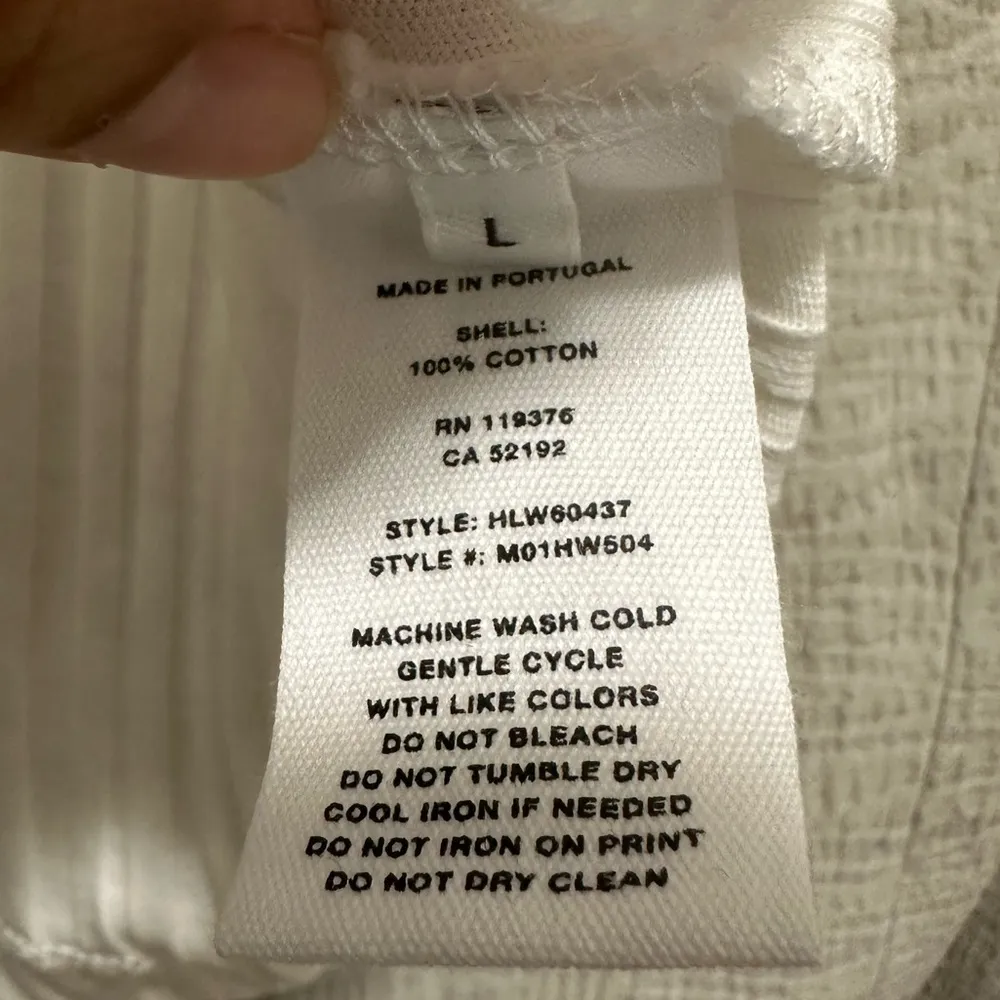 NWT HELMUT LANG Cropped ribbed cotton-jersey top Large - Image 10