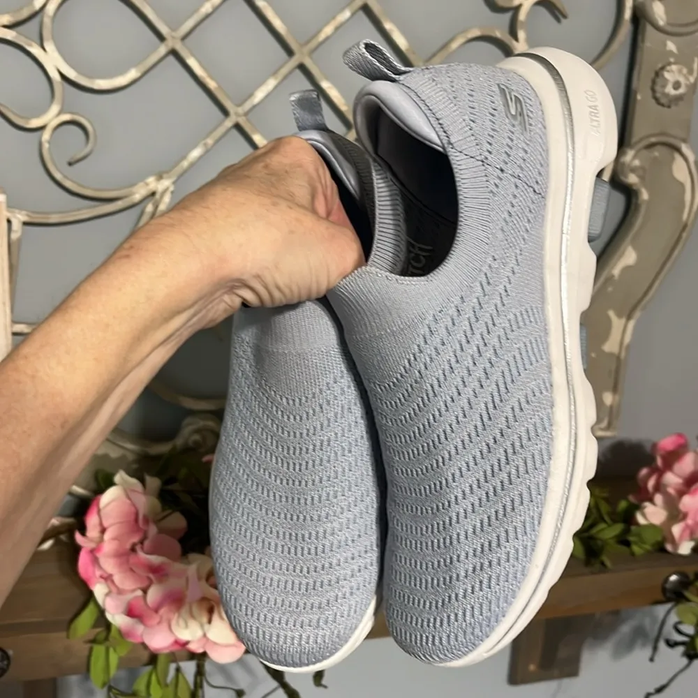 Sketchers Performance Go Walk 5 Machine Washable Lightweight  Blue Womens 6 - Image 14