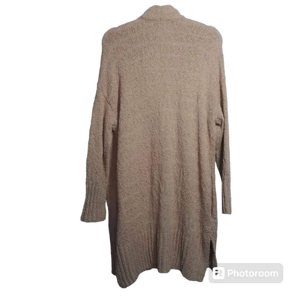 Barefoot Dreams Boucle Shadow Stripe Cardigan Rose Water NWT Size L/XL - Image 2