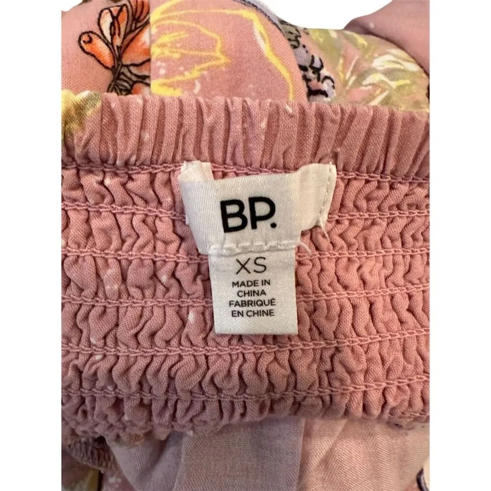 BP Women's XS Pink Floral Halter Maxi Dress Summer Casual - Image 7