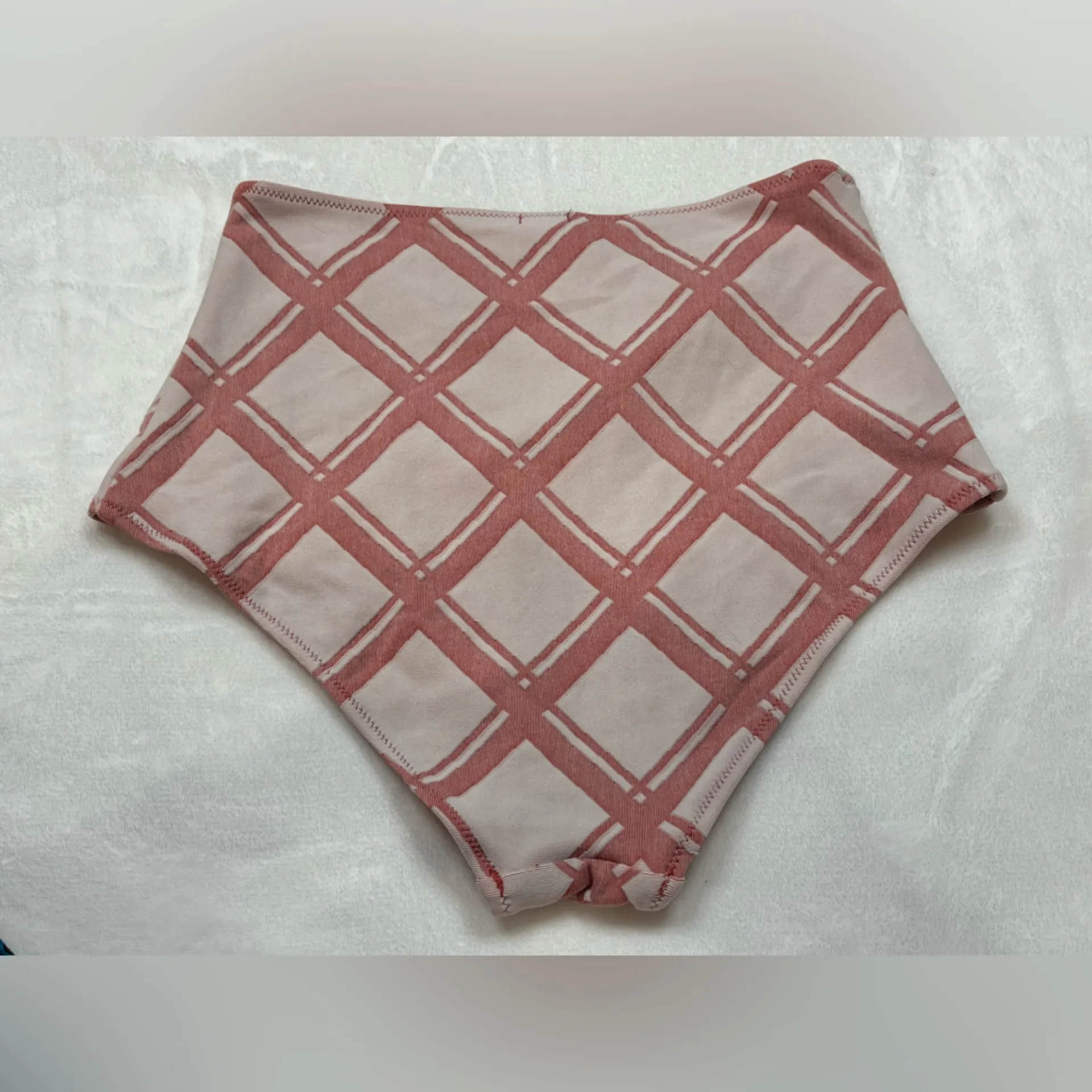 Aerie Swimwear Woman’s Peach High-Rise Bikini Set Size Small Top & Medium - Image 8