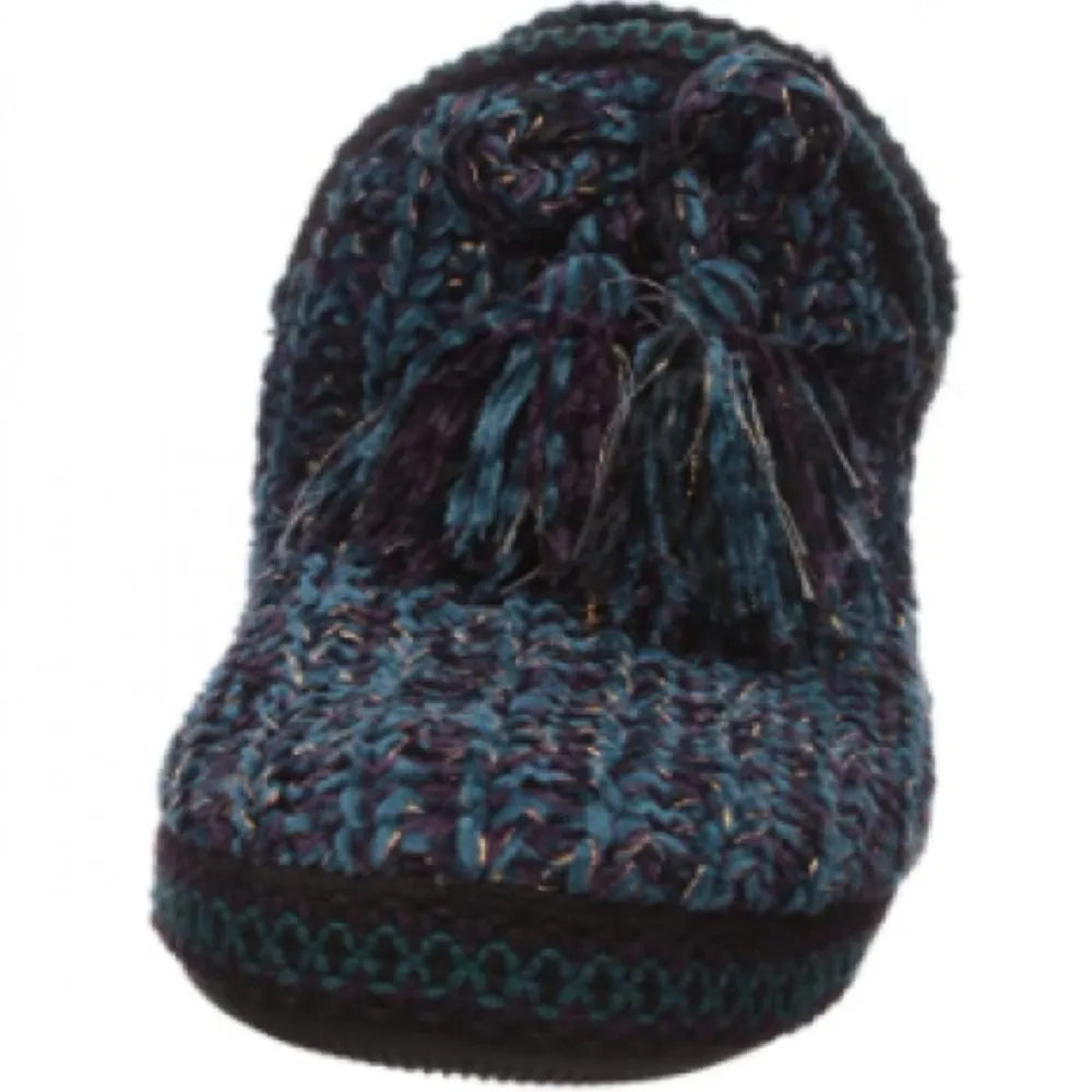 Muk Luks Mollie Dark Purple Knit Slippers XL 11 - Image 2