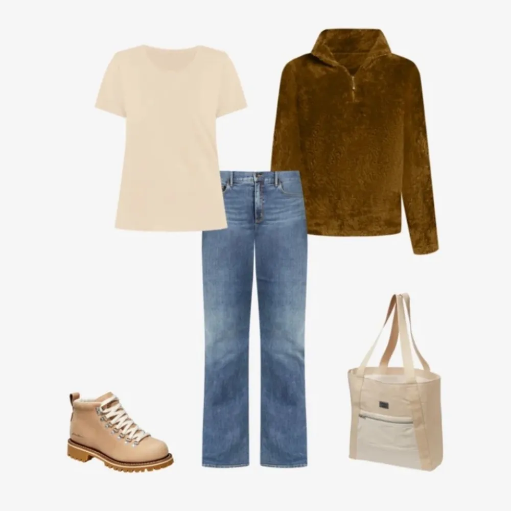 Eddie Bauer Medium Blue Mid Rise Straight Leg Bootcut Jean Size 12R - Image 12