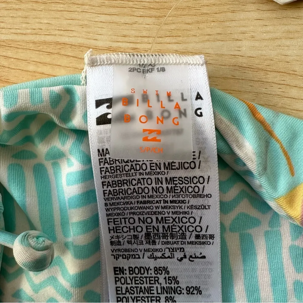 Billabong  Dreamland Reversible Side Tie Bright Colorful Bikini Bottom Small - Image 6