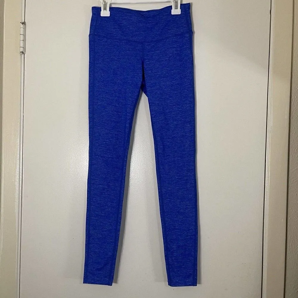 ATHLETA Chaturanga High rise royal blue space dye workout leggings size XS - Image 2