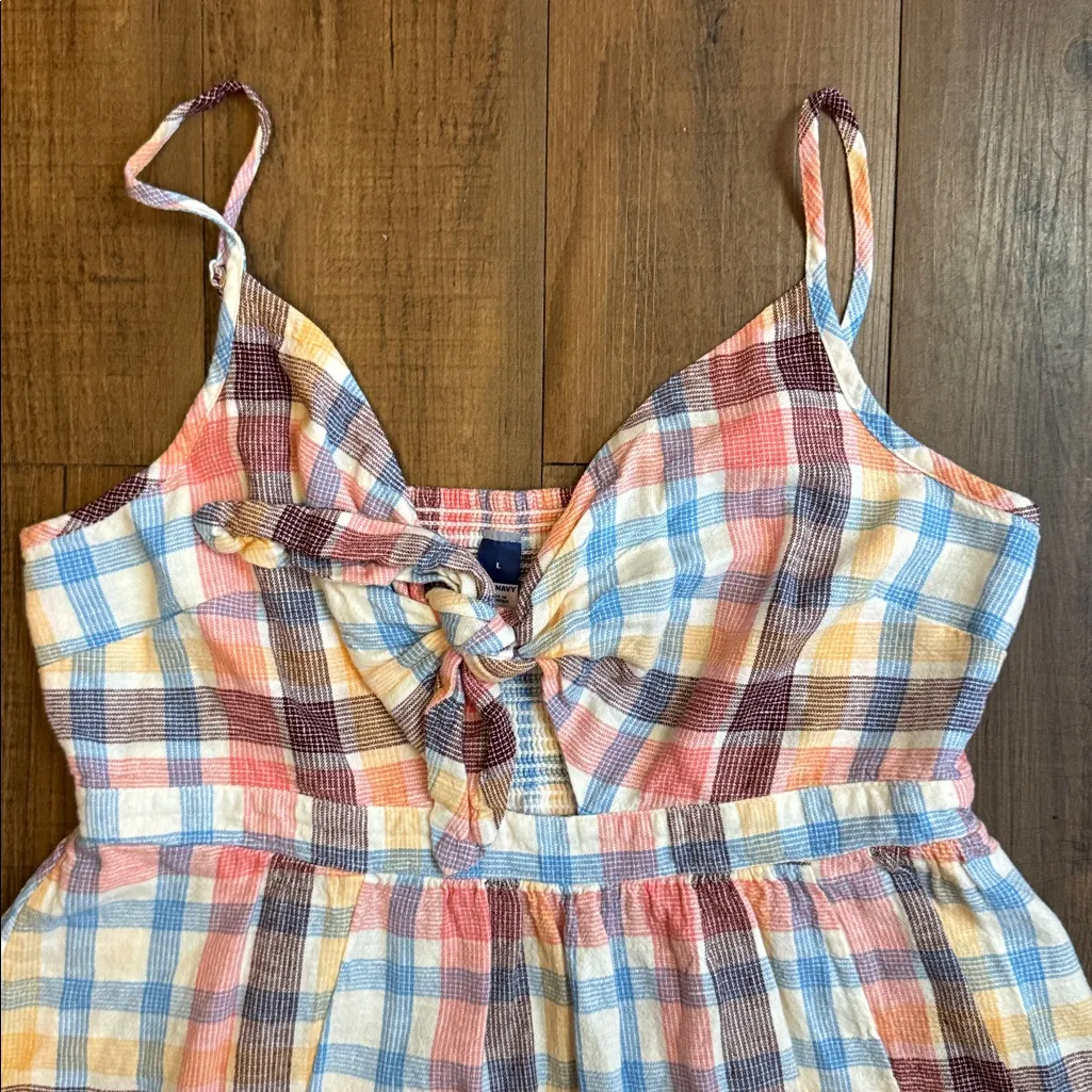 Old Navy Multicolor Plaid Mini Dress - Image 9