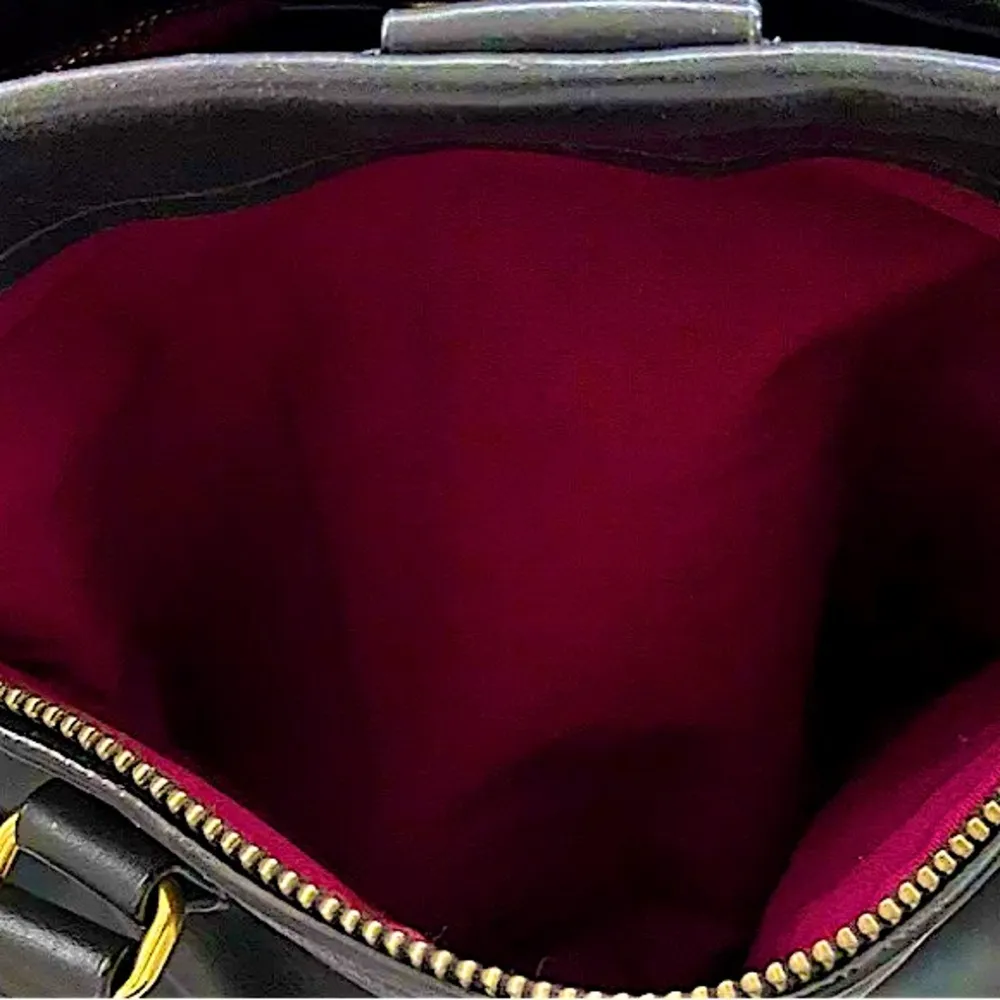 MARC JACOBS Luna Black Leather Top Handle Crossbody Tote Gold Hardware LIKE NEW - Image 10