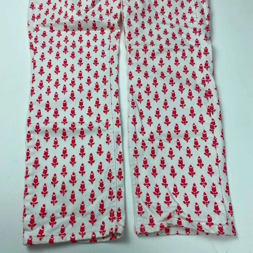 J Crew Cropped Matchstick Thistle Print Pants Size 27 - Image 5