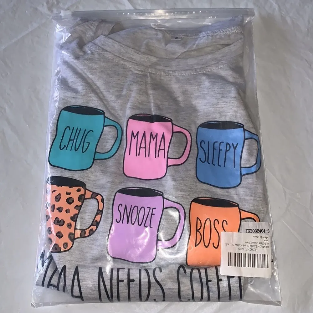 Women’s Graphic tee.”Mama Needs Coffee” size small - Image 5