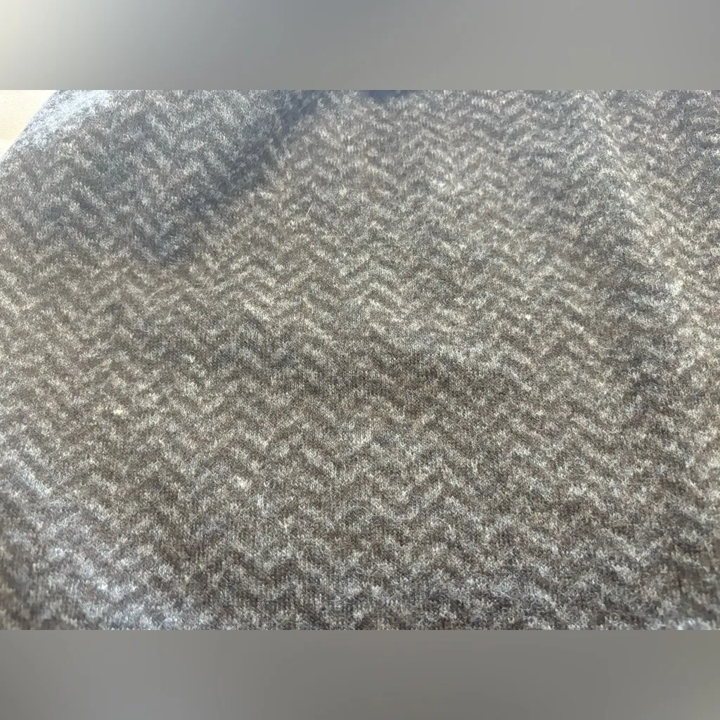 J Crew Wool Blend Skirt‎ Brown Herringbone Pull On Pockets Lined Sz 6 - Image 15