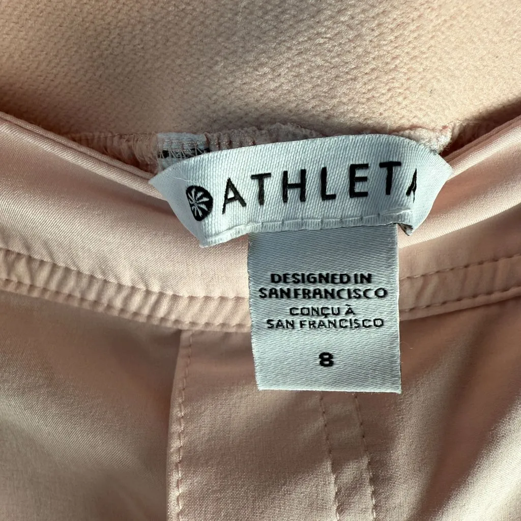 Athleta Vienna Cargo Pants High Rise Straight Leg Pink Sz 8 Travel Outdoors Athl - Image 5