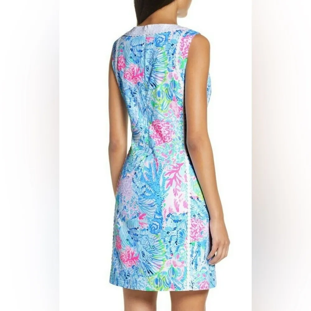 NWOT Lilly Pulitzer Mila Stretch Shift Dress Multi Size 10 Floral Dress - Image 3